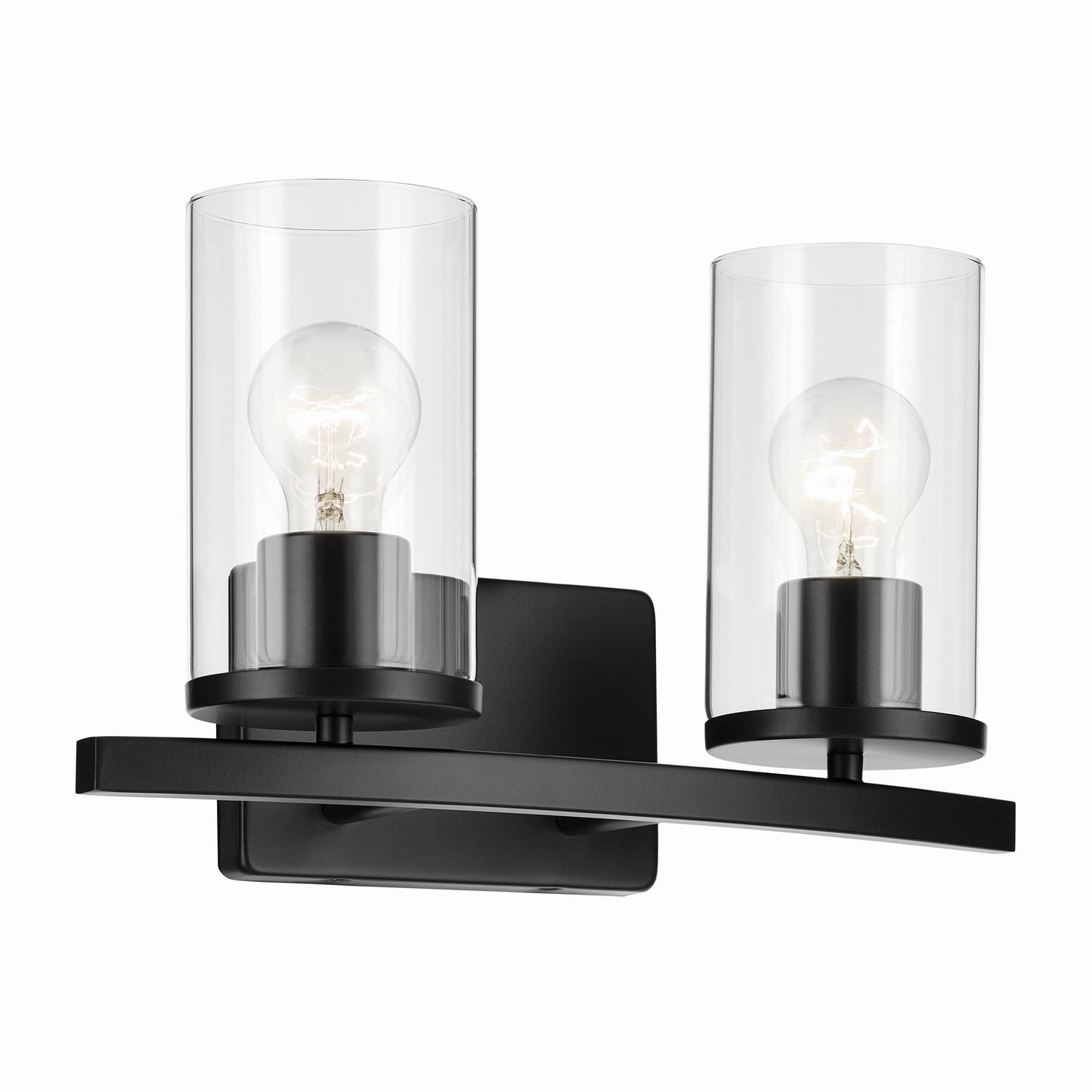 Crosby Two Light Bath in Black