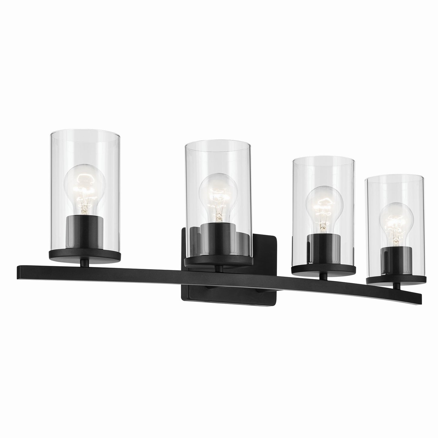 Crosby Four Light Bath in Black