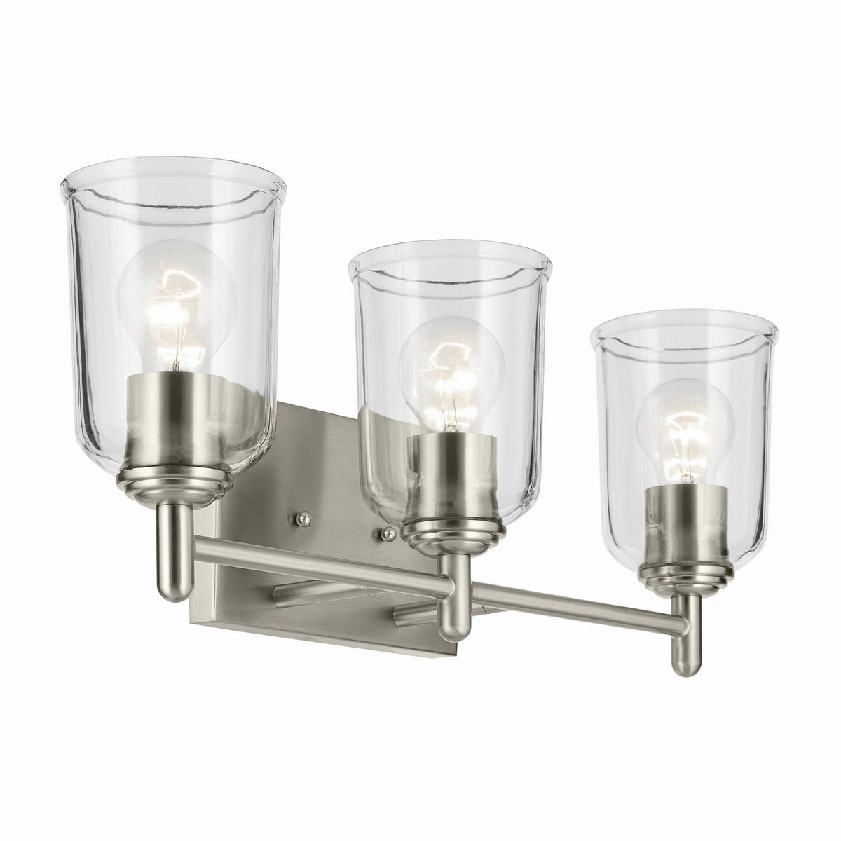 Shailene Three Light Bath in Brushed Nickel