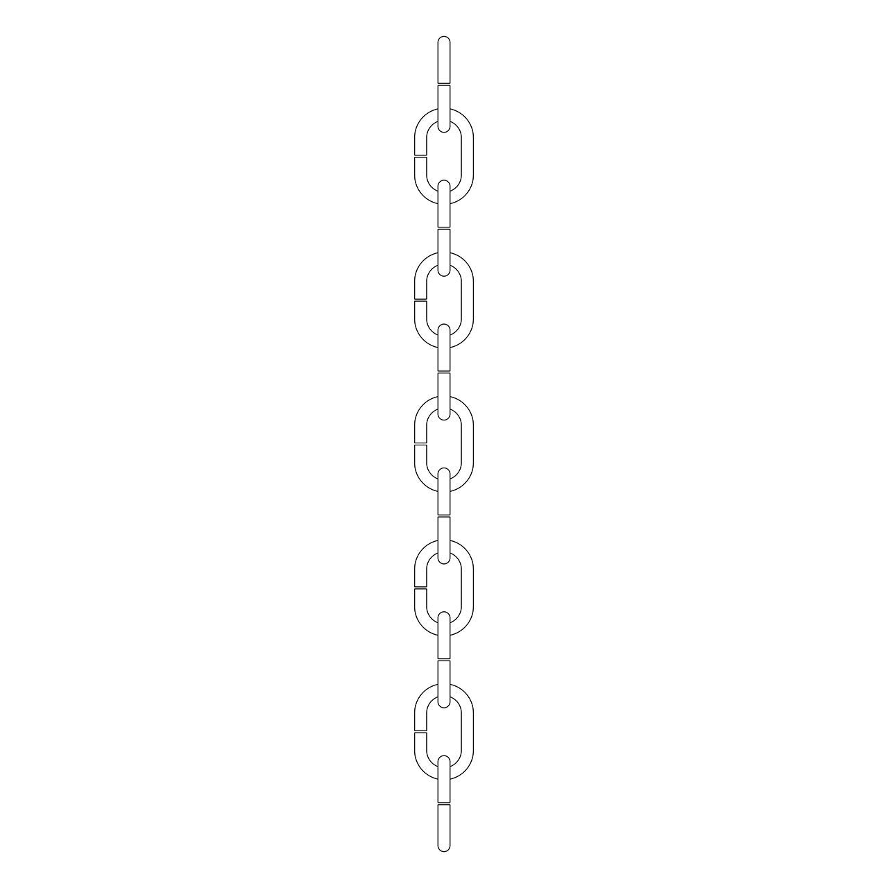 Accessory Chain in Natural Brass