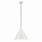 Zailey One Light Pendant in White