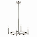 Tolani Four Light Chandelier in Polished Nickel