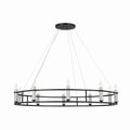 Rosalind Ten Light Chandelier in Black