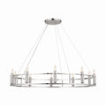 Rosalind Ten Light Chandelier in Polished Nickel