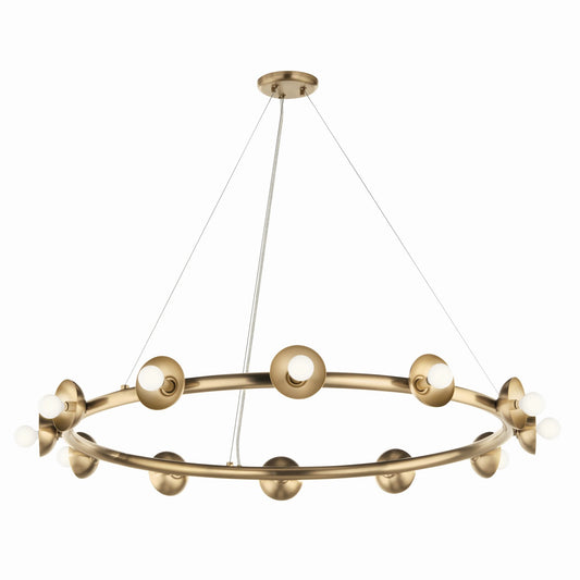 Palta 12 Light Chandelier in Champagne Bronze