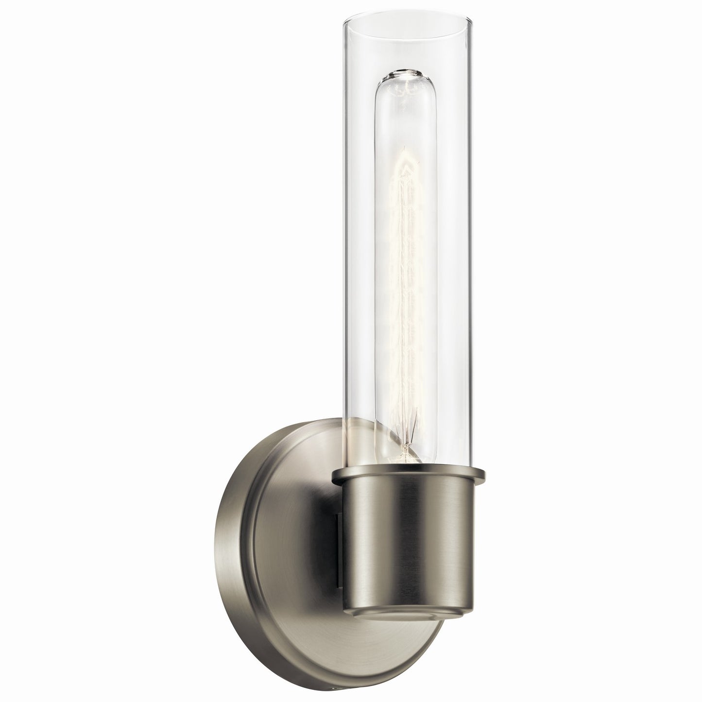 Aviv One Light Wall Sconce in Brushed Nickel