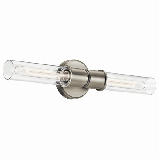 Aviv Two Light Wall Sconce in Brushed Nickel