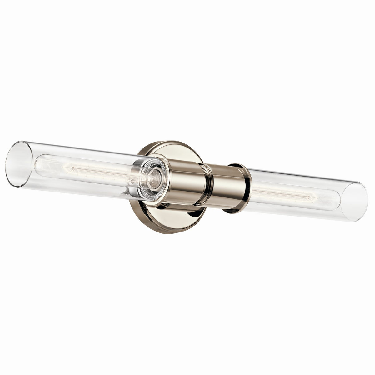 Aviv Two Light Wall Sconce in Polished Nickel