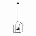 Madden Four Light Foyer Pendant in Black