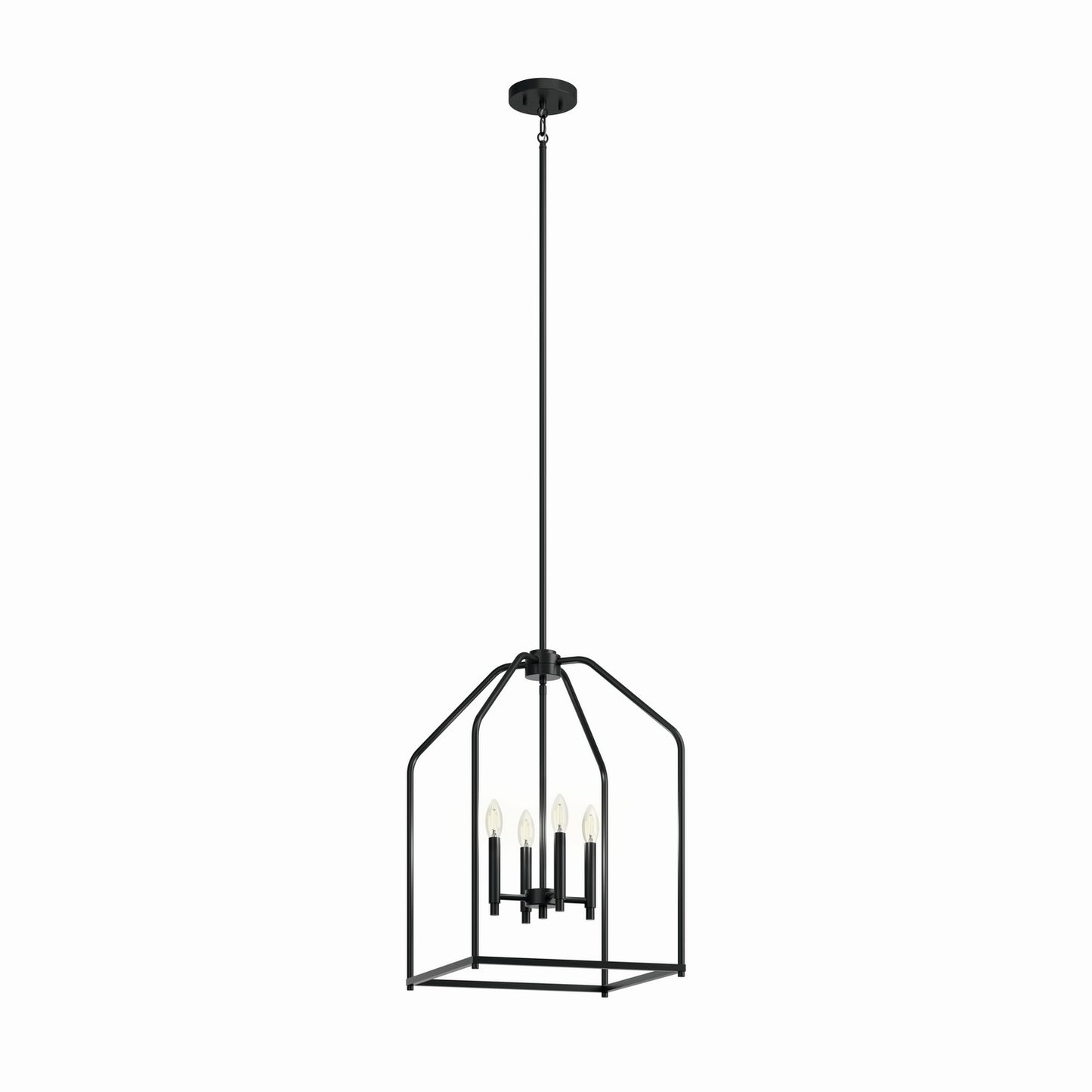 Madden Four Light Foyer Pendant in Black