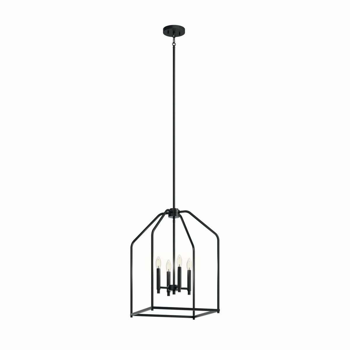 Madden Four Light Foyer Pendant in Black