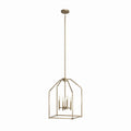 Madden Four Light Foyer Pendant in Champagne Bronze