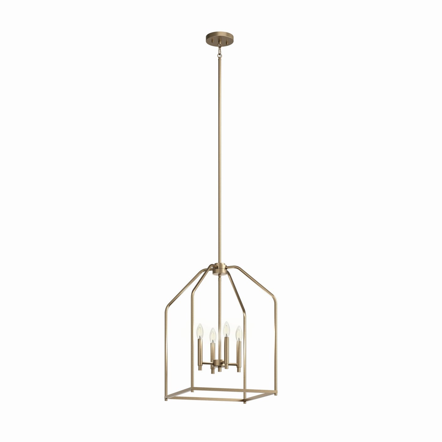 Madden Four Light Foyer Pendant in Champagne Bronze