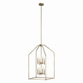 Madden Eight Light Foyer Pendant in Champagne Bronze