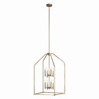 Madden Eight Light Foyer Pendant in Champagne Bronze