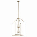 Madden Eight Light Foyer Pendant in Champagne Bronze