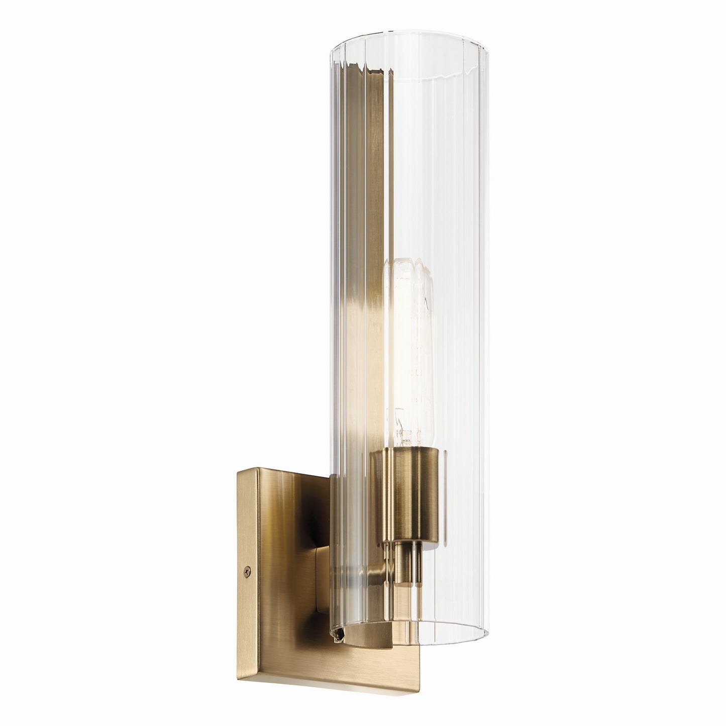 Jemsa One Light Wall Sconce in Champagne Bronze