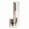 Jemsa One Light Wall Sconce in Polished Nickel