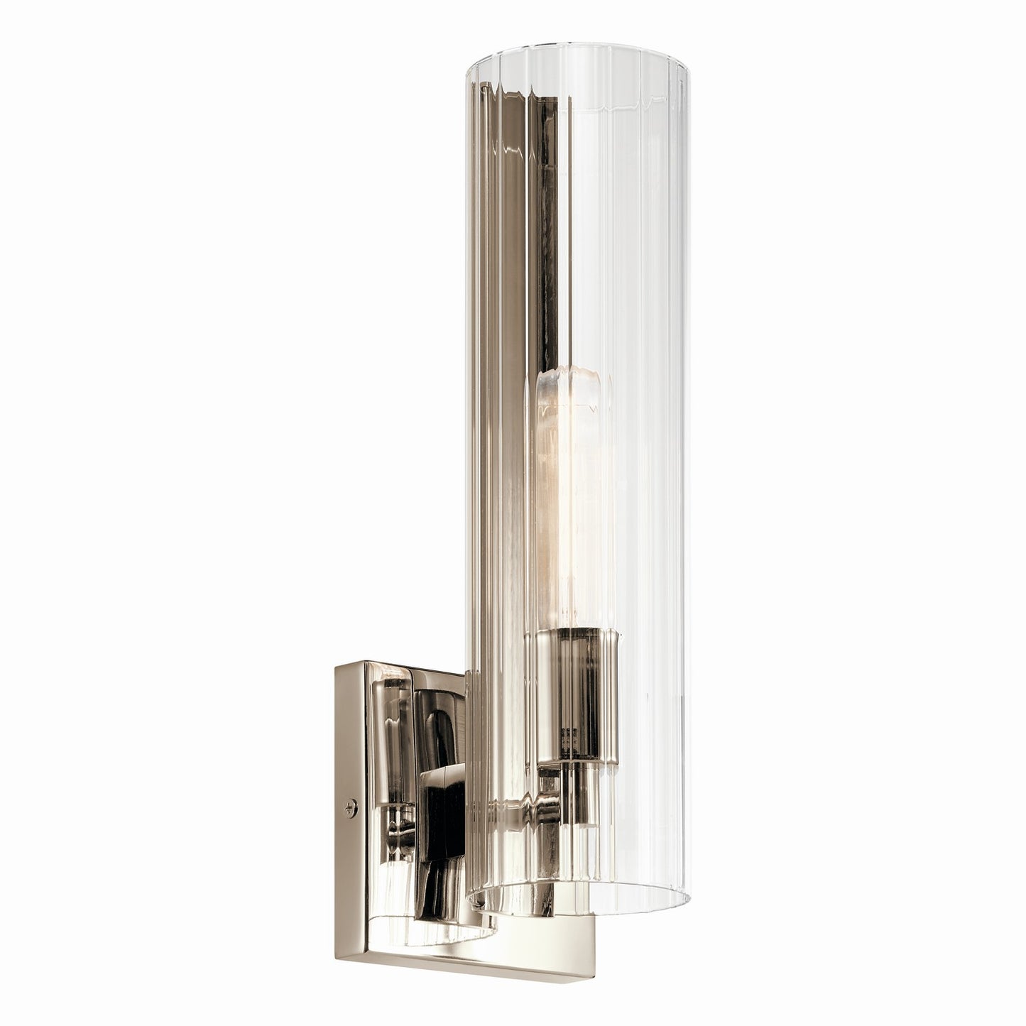 Jemsa One Light Wall Sconce in Polished Nickel