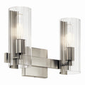 Jemsa Two Light Vanity in Brushed Nickel