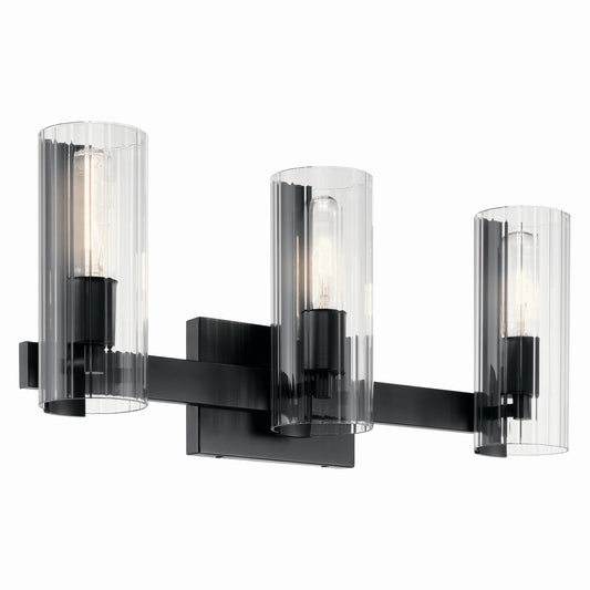 Jemsa Three Light Vanity in Black
