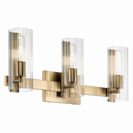 Jemsa Three Light Vanity in Champagne Bronze