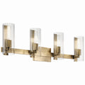 Jemsa Four Light Vanity in Champagne Bronze