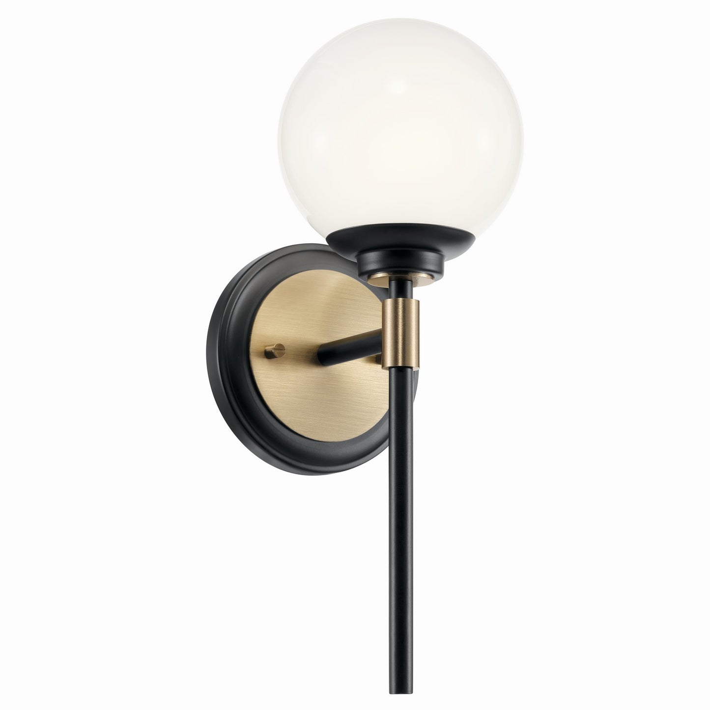 Benno One Light Wall Sconce in Black