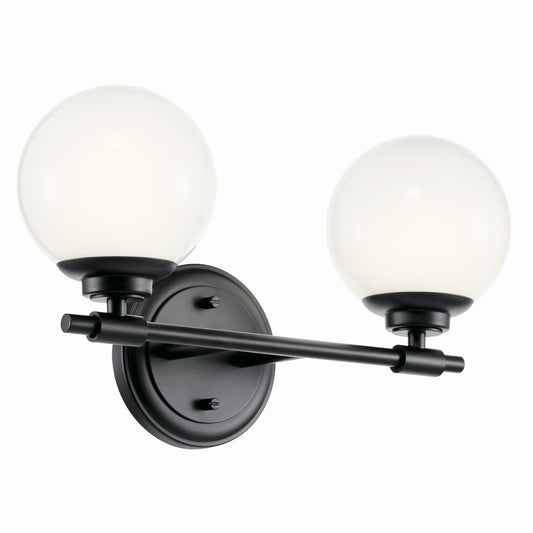 Benno Two Light Vanity in Black