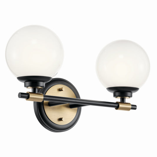 Benno Two Light Vanity in Black