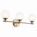 Benno Three Light Vanity in Champagne Bronze