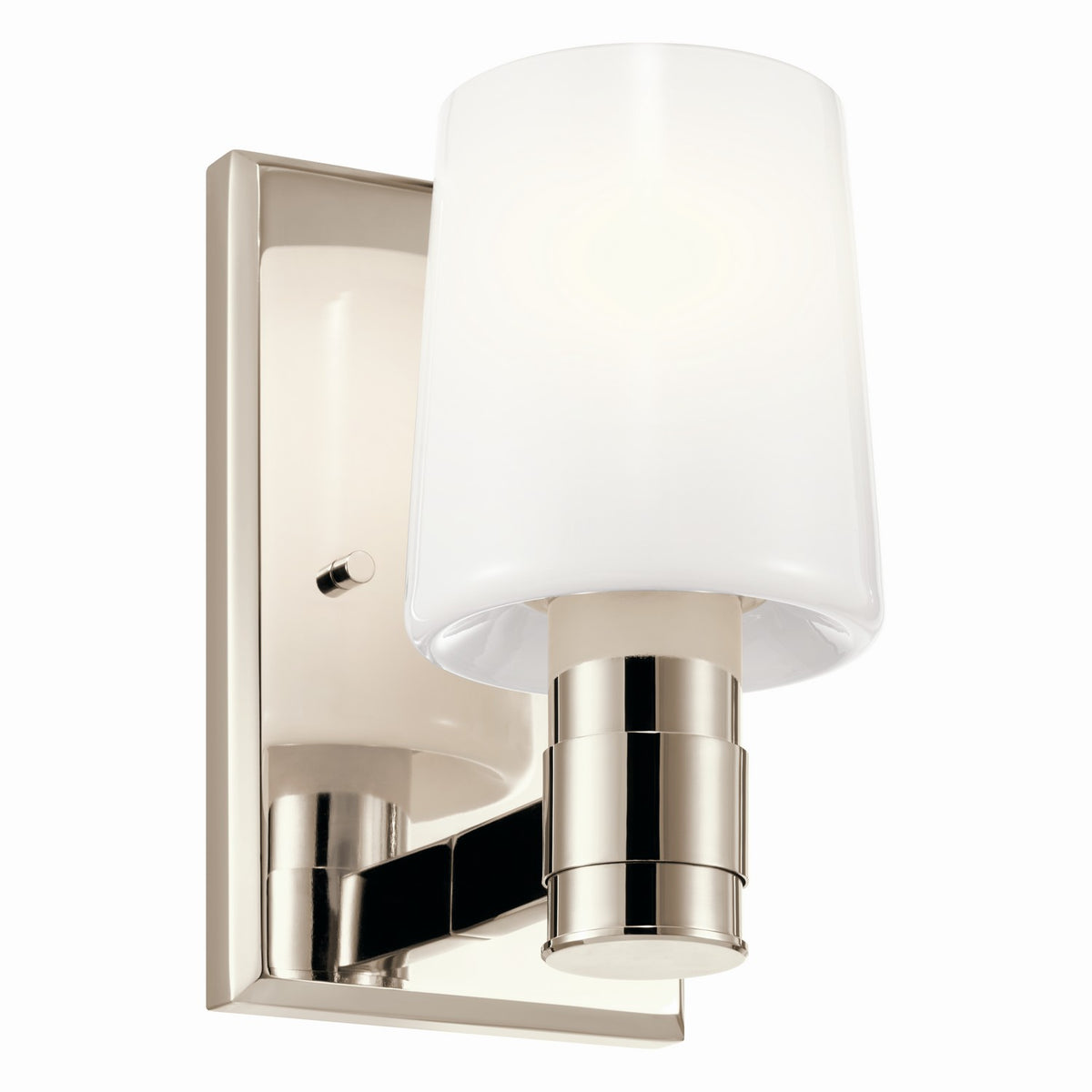 Adani One Light Wall Sconce in Polished Nickel