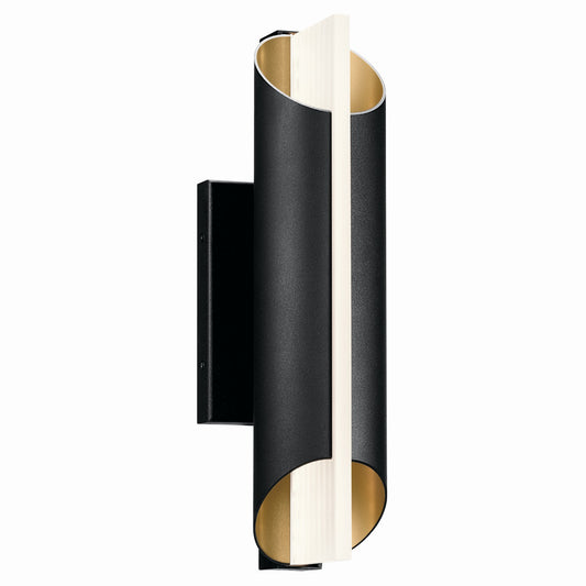 Astalis LED Outdoor Wall Mount in Textured Black