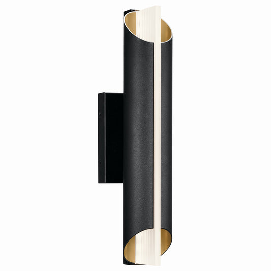 Astalis LED Outdoor Wall Mount in Textured Black