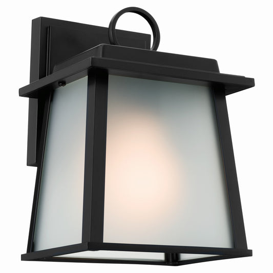 Noward One Light Outdoor Wall Mount in Black
