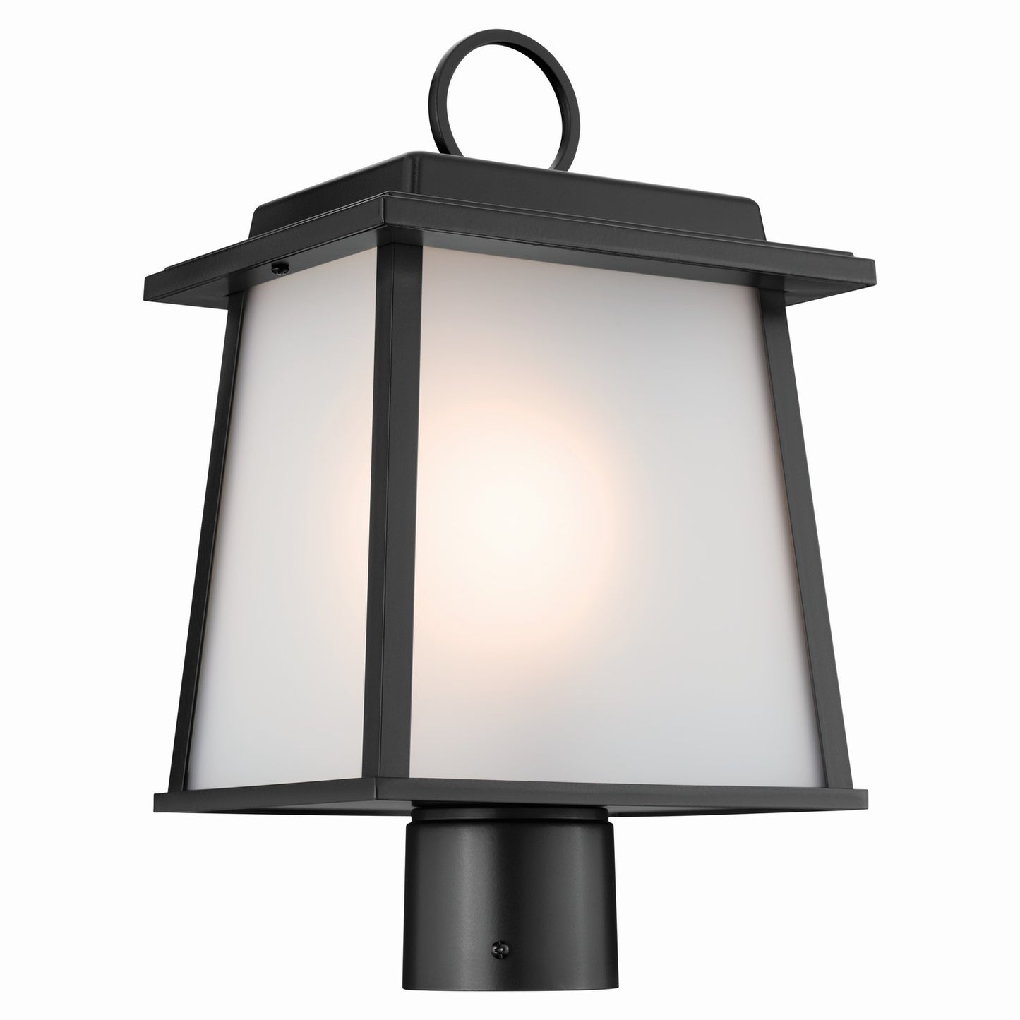 Noward One Light Outdoor Post Mount in Black