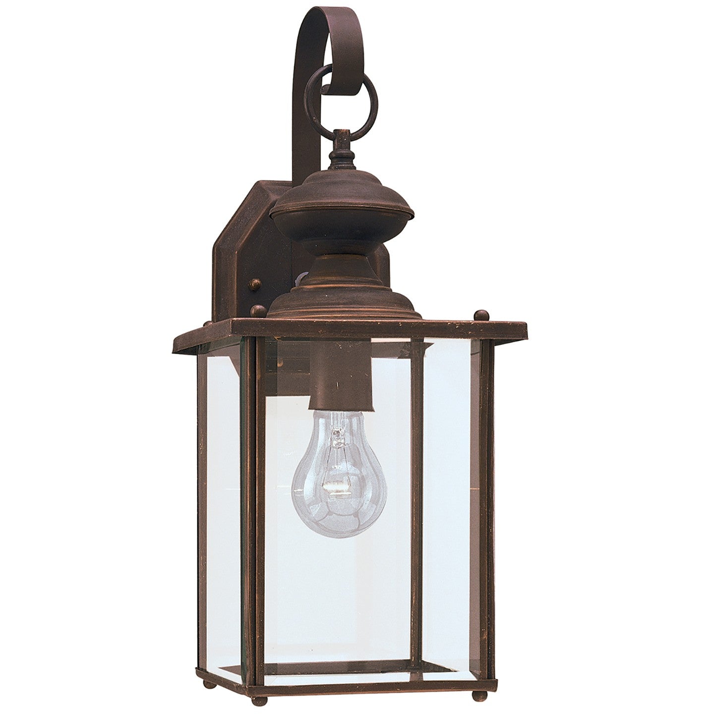 Jamestowne One Light Outdoor Wall Lantern in Antique Bronze