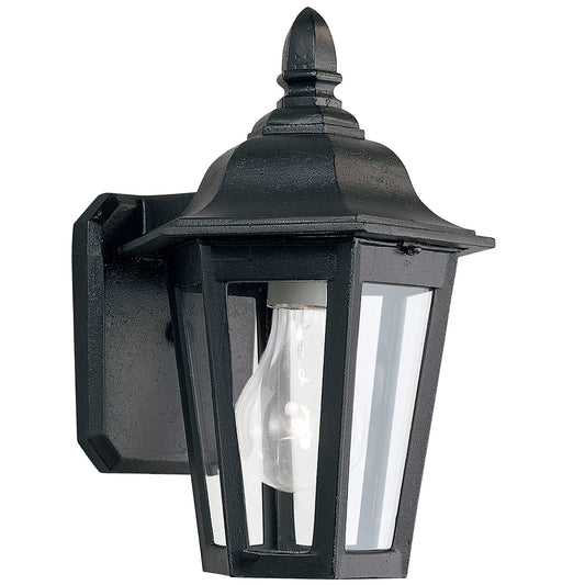 Brentwood One Light Outdoor Wall Lantern in Black