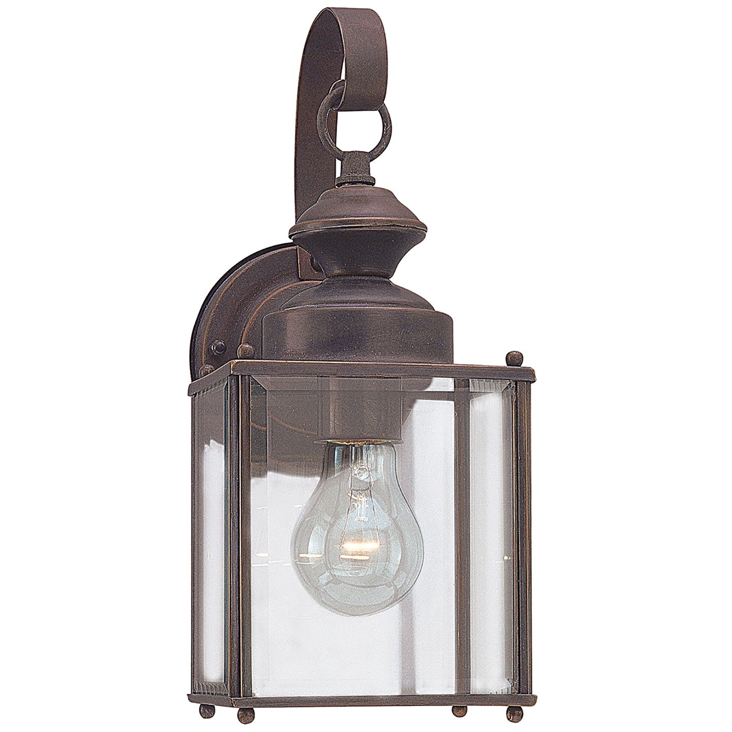 Jamestowne One Light Outdoor Wall Lantern in Antique Bronze