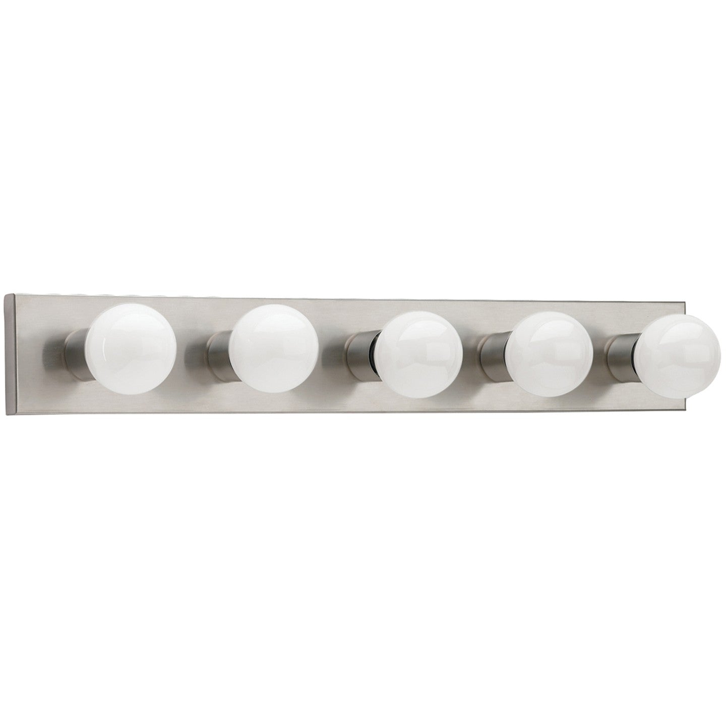 Center Stage Five Light Wall / Bath in Brushed Stainless