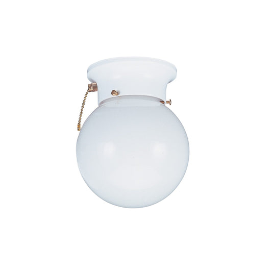 Tomkin One Light Flush Mount in White