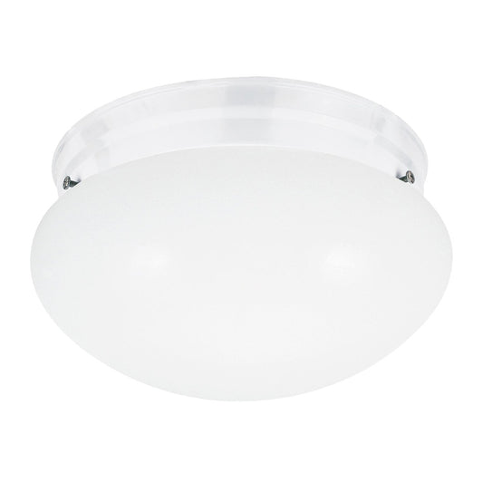 Webster One Light Flush Mount in White