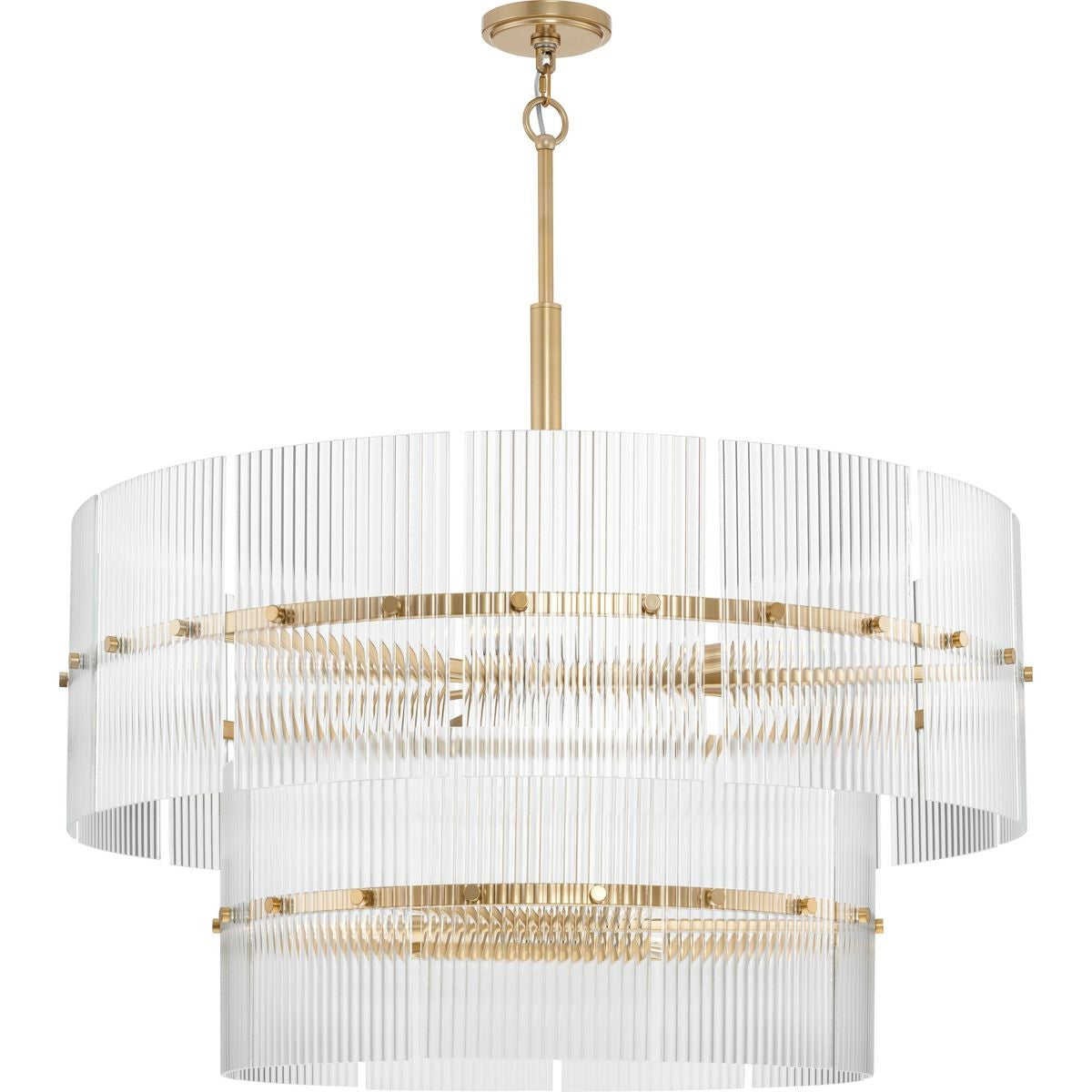 Seville Nine Light Chandelier in Soft Gold