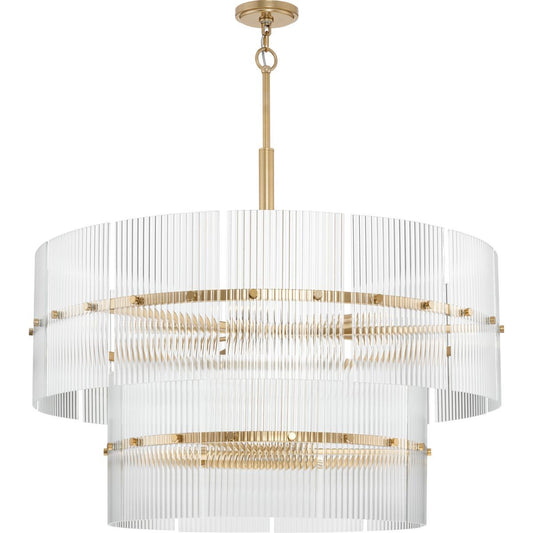 Seville Nine Light Chandelier in Soft Gold