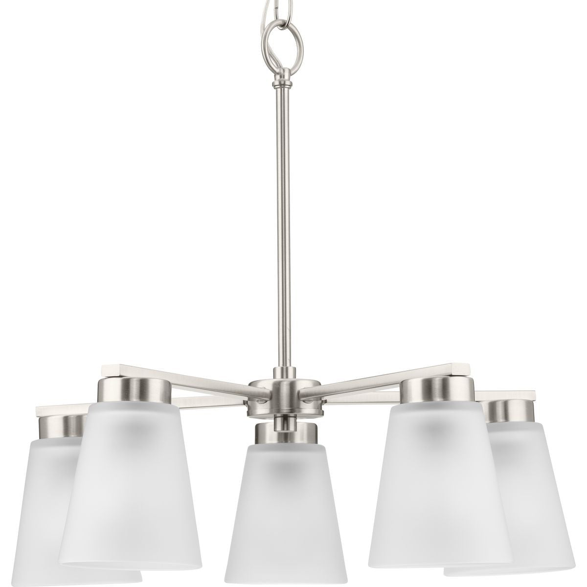 Tanner Five Light Chandelier in Brushed Nickel