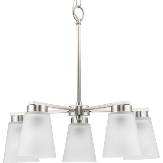 Tanner Five Light Chandelier in Brushed Nickel