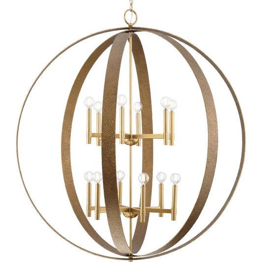 Allegheny 12 Light Chandelier in Soft Gold