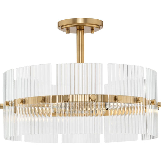 Seville Four Light Pendant in Soft Gold