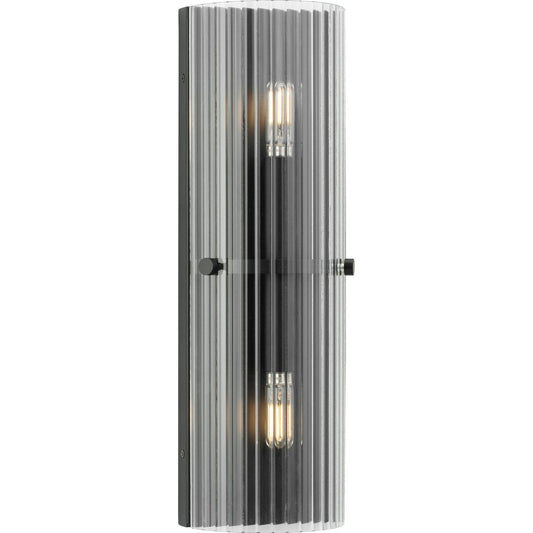 Seville Two Light Wall Sconce in Matte Black