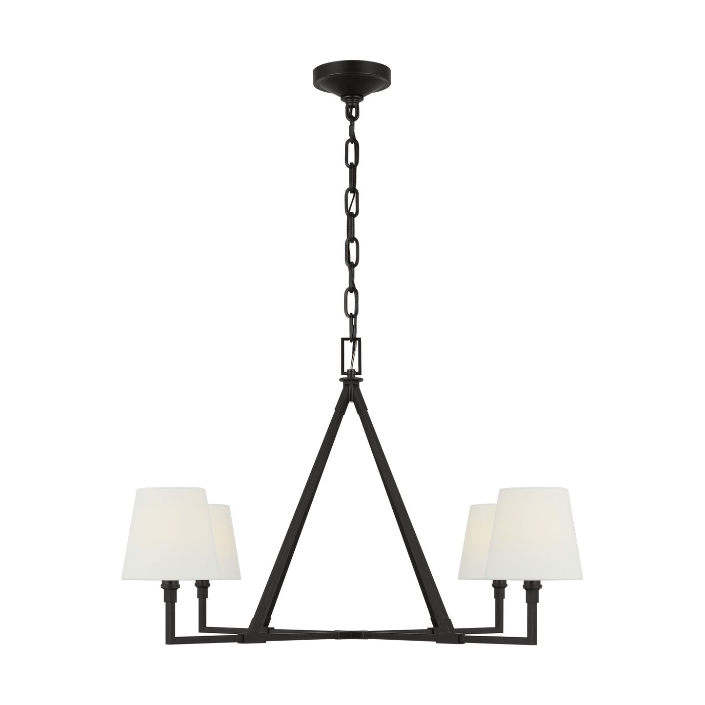 Perth Four Light Chandelier in Aged Iron